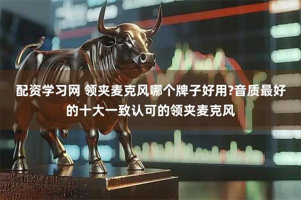 配资学习网 领夹麦克风哪个牌子好用?音质最好的十大一致认可的领夹麦克风